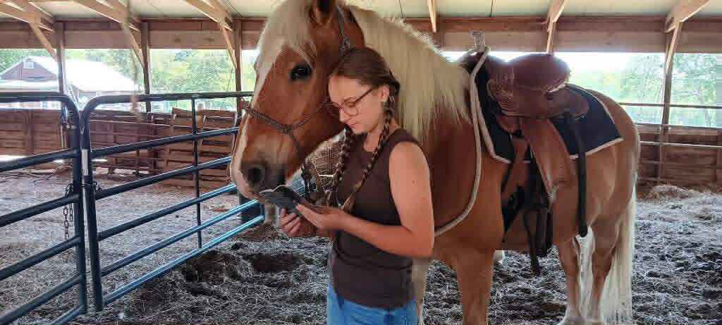 Girl with horse